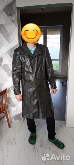 Кожаный плащ мужской СССР