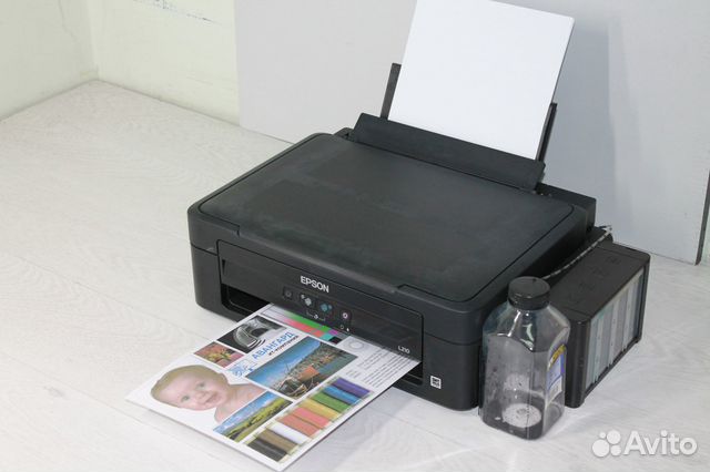 Мфу с снпч Epson L210 №2 (пробег 85 страниц)
