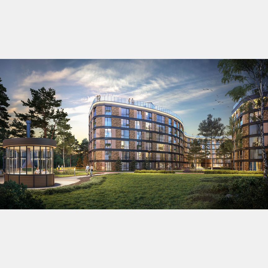 1-к. апартаменты, 52,1 м², 2/10 эт.