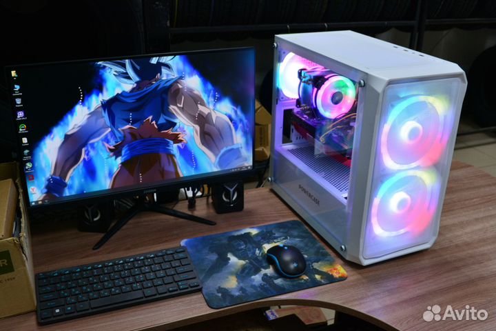 Пк 8 ядер игровой белый+ Palit GTX 760 +16gb озу