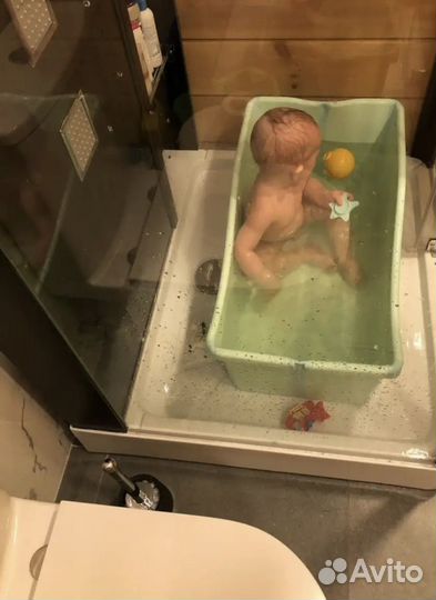 Детская ванночка для купания+ горка