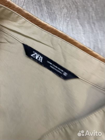 Хлопковая рубашка zara