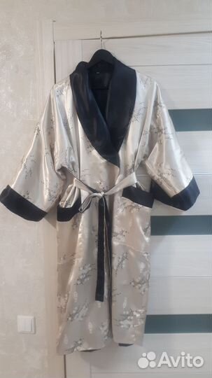 Халат женский шелковый