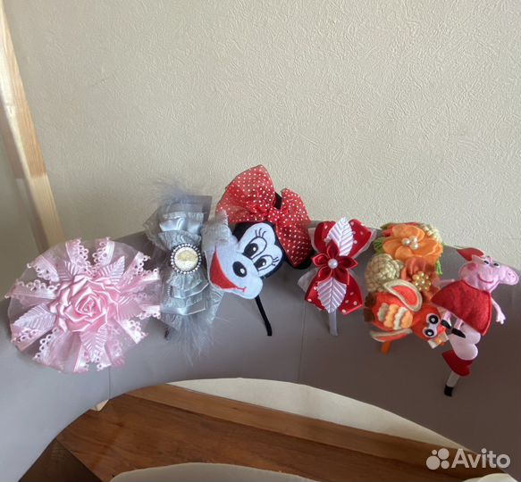 Бантики, ободки пакетом