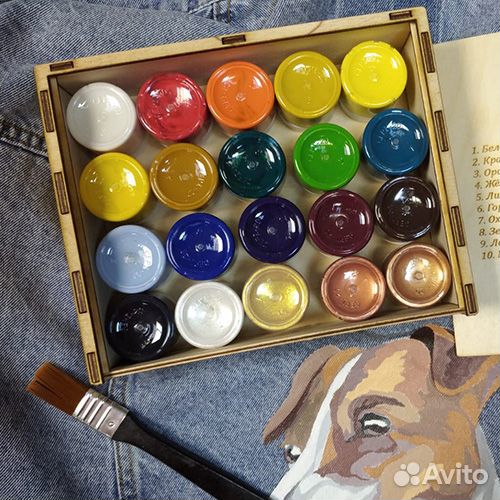 Краски по ткани в ассортименте