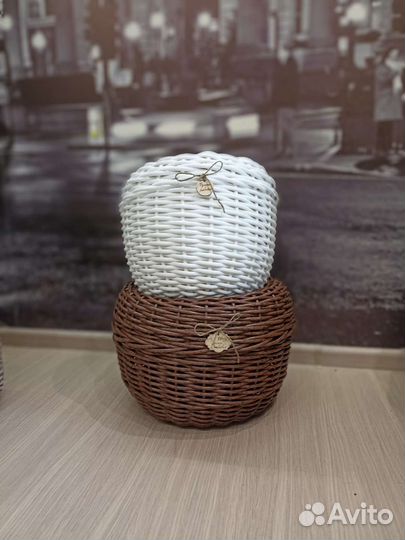 Кашпо из ротанга