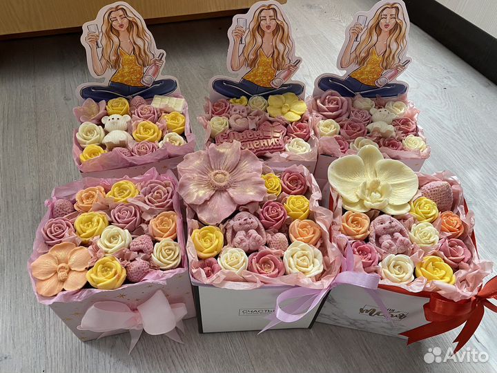 Шоколадные букеты по500р подарок доставка