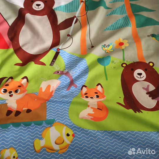 Развивающий коврик с бортиками