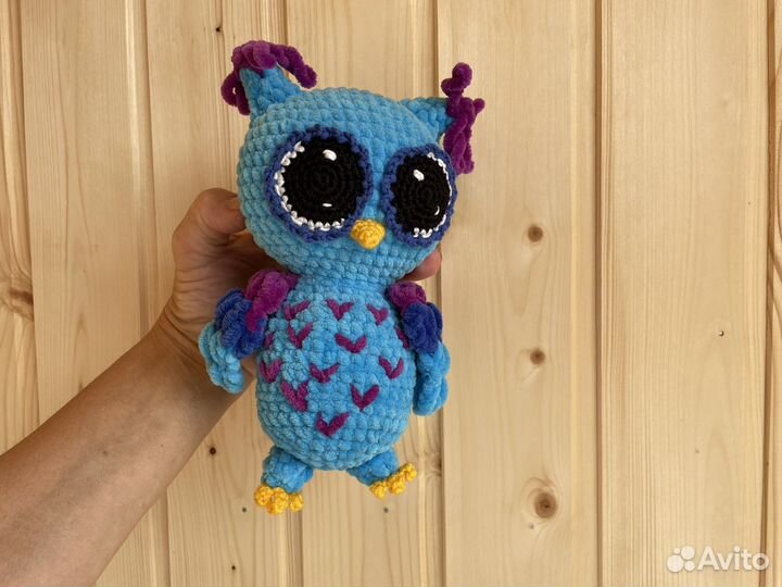 Мягкая игрушка сова ручной работы