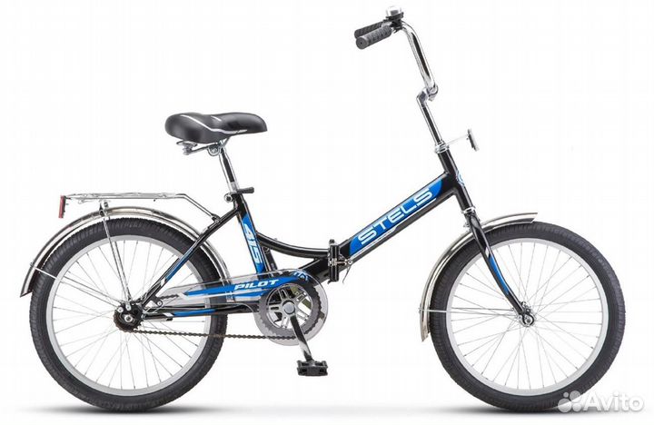 Велосипед складной Stels Pilot 415 20д черный