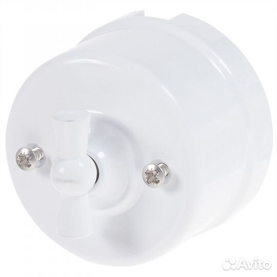 Выключатель проходной накладной Bironi Ретро на од