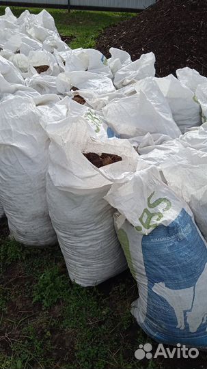 Навоз в мешках