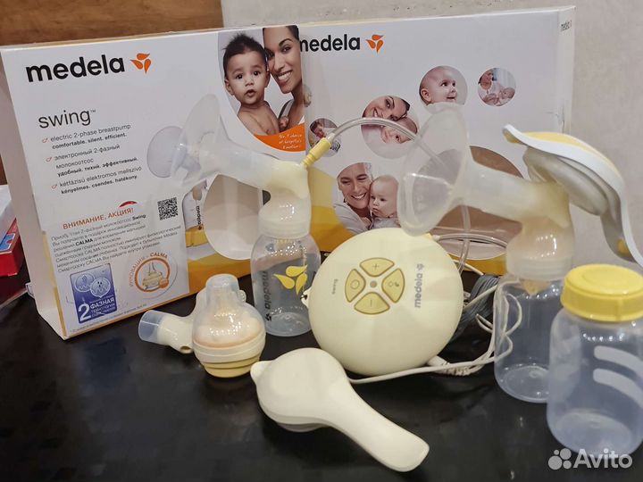 Молокоотсос medela swing электрический + ручной