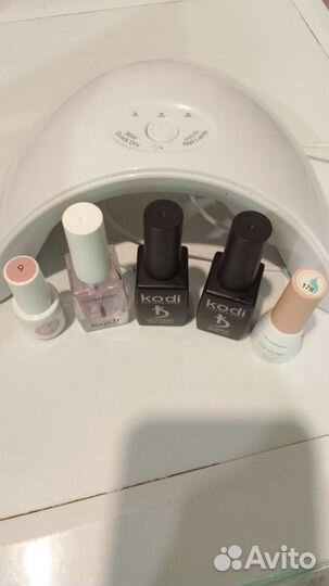 База и топ для ногтей, лампа