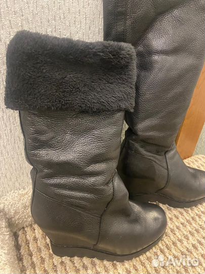 Сапоги женские зимние натуральная кожа 39