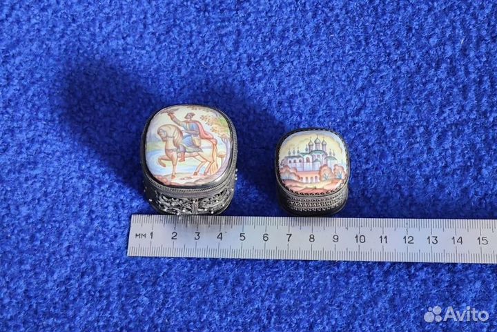 Шкатулка, ларец ажурная ростовская финифть СССР