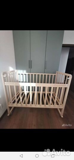 Детская кровать + стул и горка для купания