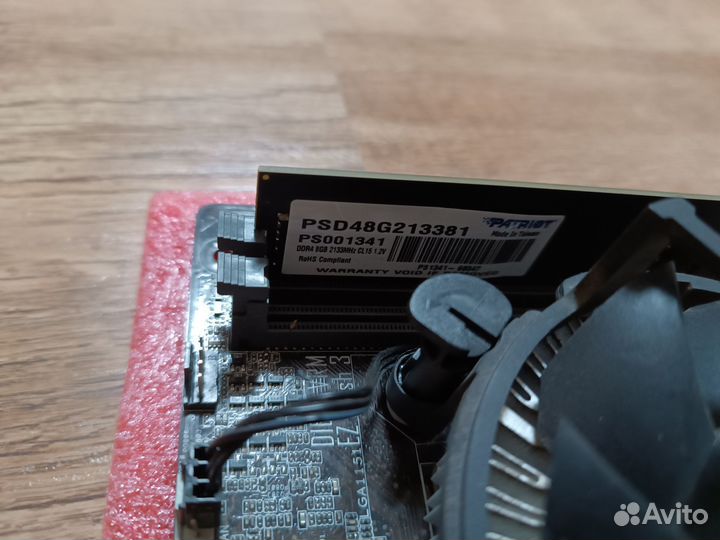 Материнская плата asus h110mr+ddr4 8gb+Intel g3900