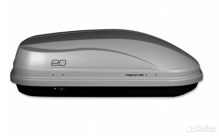 Автобокс на крышу ед Магнум 350 серый карбон