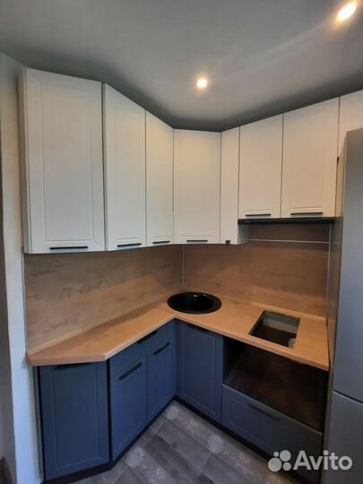 Кухня модульная серая новая