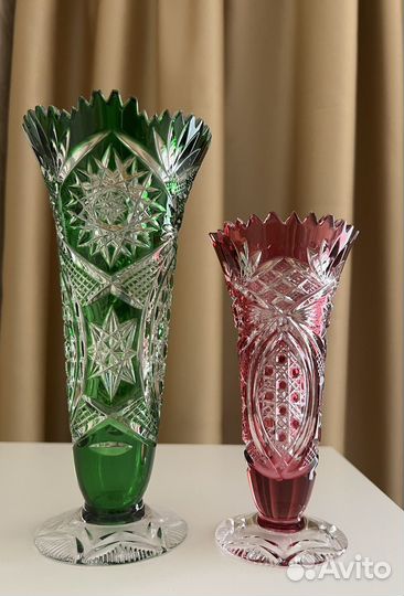 Цветной хрусталь вазы, Германия