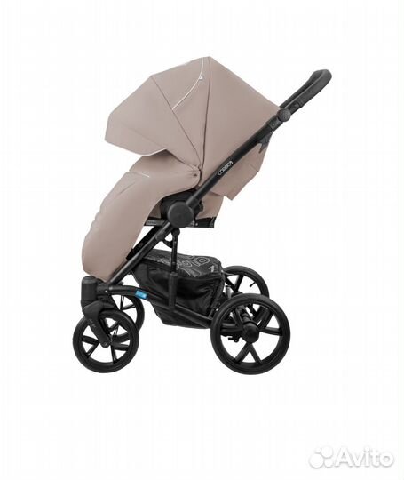 Коляска Aroteam Corsica 2в1 бежевая экокожа