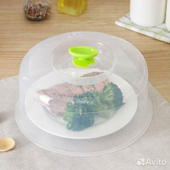 Крышка для свч, d24 см, цвет микс