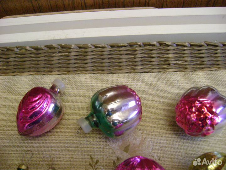 Елочные игрушки СССР (стекло) 10 штук в Колпино