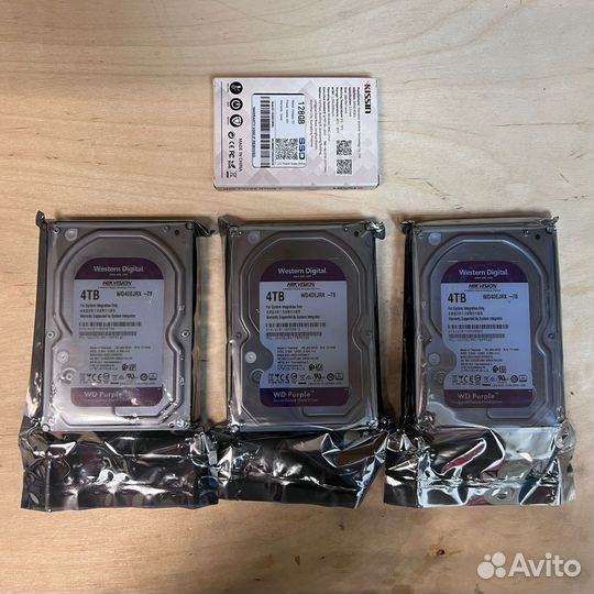 Жесткие диски HDD 4 Tb и SSD 128 Gb