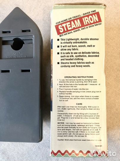 Утюг дорожный Отпариватель для одежды новый