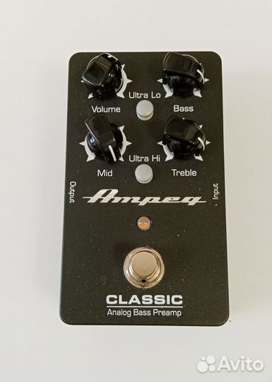 Басовый преамп Ampeg Classic analog bass preamp