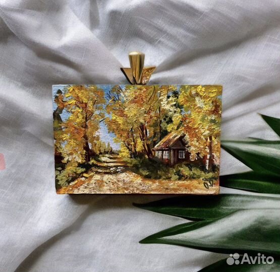 Картины маслом осенний пейзаж