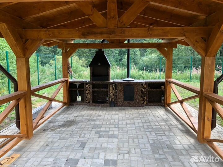 Модульный комплекс барбекю, печь под казан,мангал