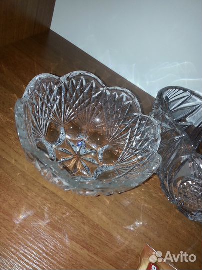 Рюмки вазы салатники графины СССР разные