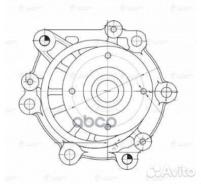 Насос водяной для а/м Toyota Hilux (97) /Hiace