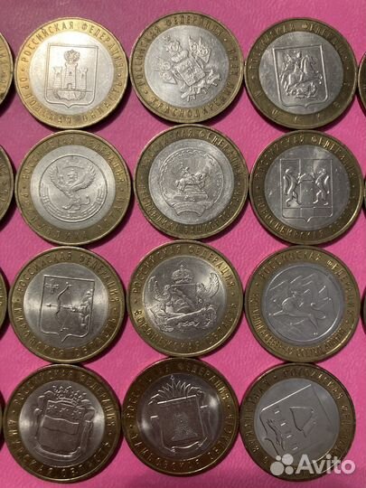 Монеты биметалл юбилейные 10 р