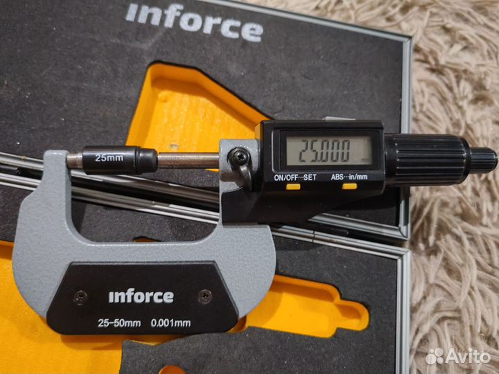 Inforce Микрометр цифровой 25-50мм/1-2