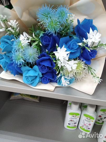 Мыльные букеты ручной работы