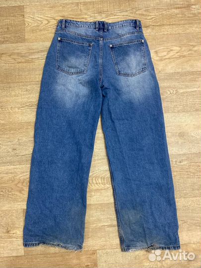 Джинсы широкие y2k синие