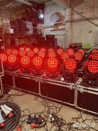 Светодиодные головы типа Wash 28/25 вт