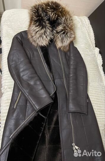 Дубленка натуральная женская 48
