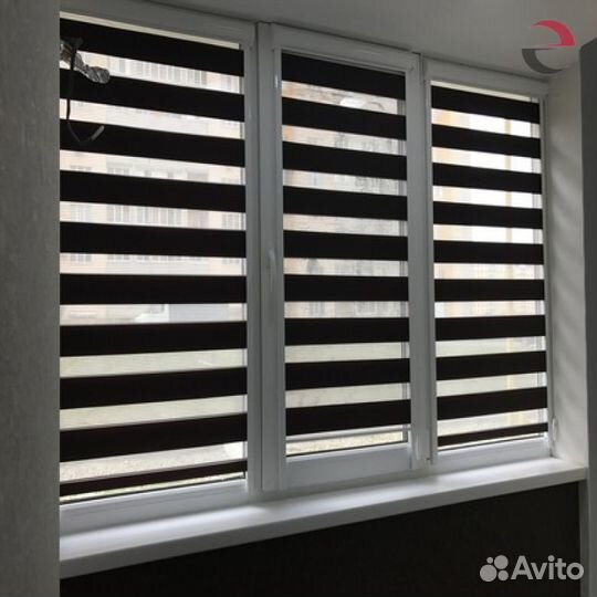 Рулонные шторы день ночь