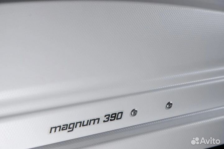Бокс автомобильный магнум 390 белый глянец