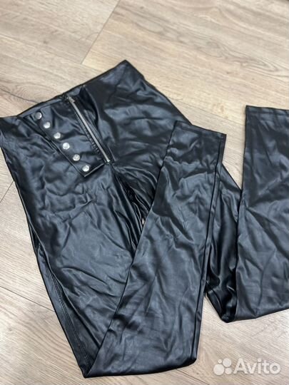 Брюки кожаные