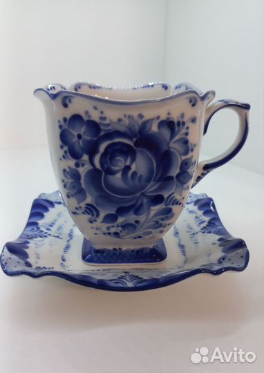 Чайная пара из фарфора