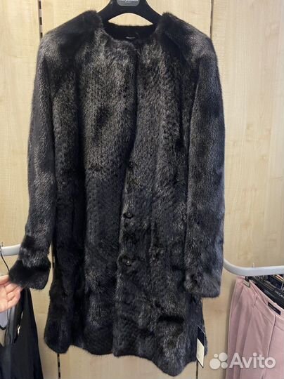 Меховое пальто из норки yves salomon