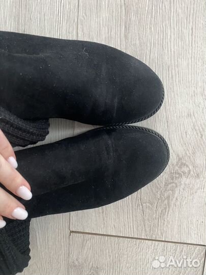 Сапоги зимние демисезон замша чулки 39 размер