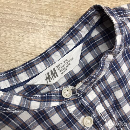 Стильная рубашка h&m 116 р-р
