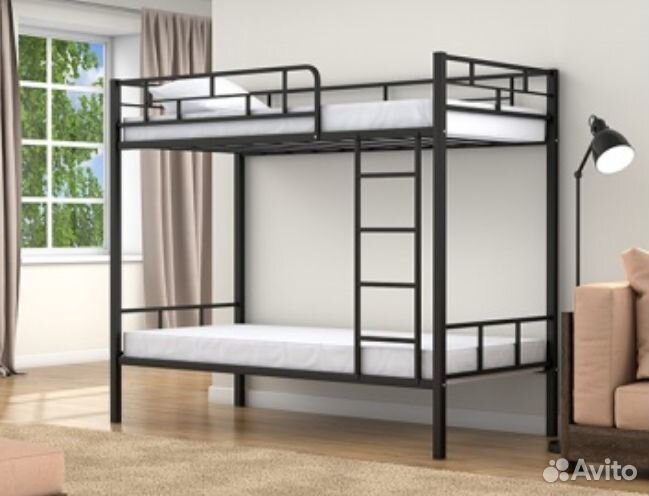 Двухъярусная Кровать металлическая от фабрики