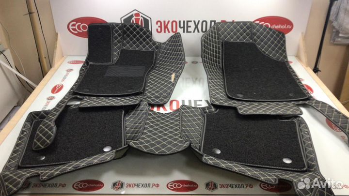 3D Коврики Audi A6 из Экокожи